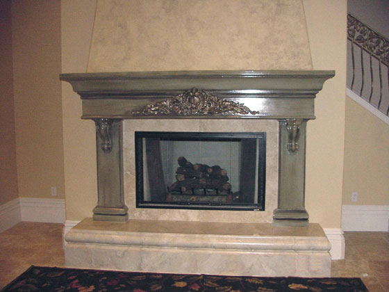 Price starts at $3748 for fireplace, hearth, and backer.